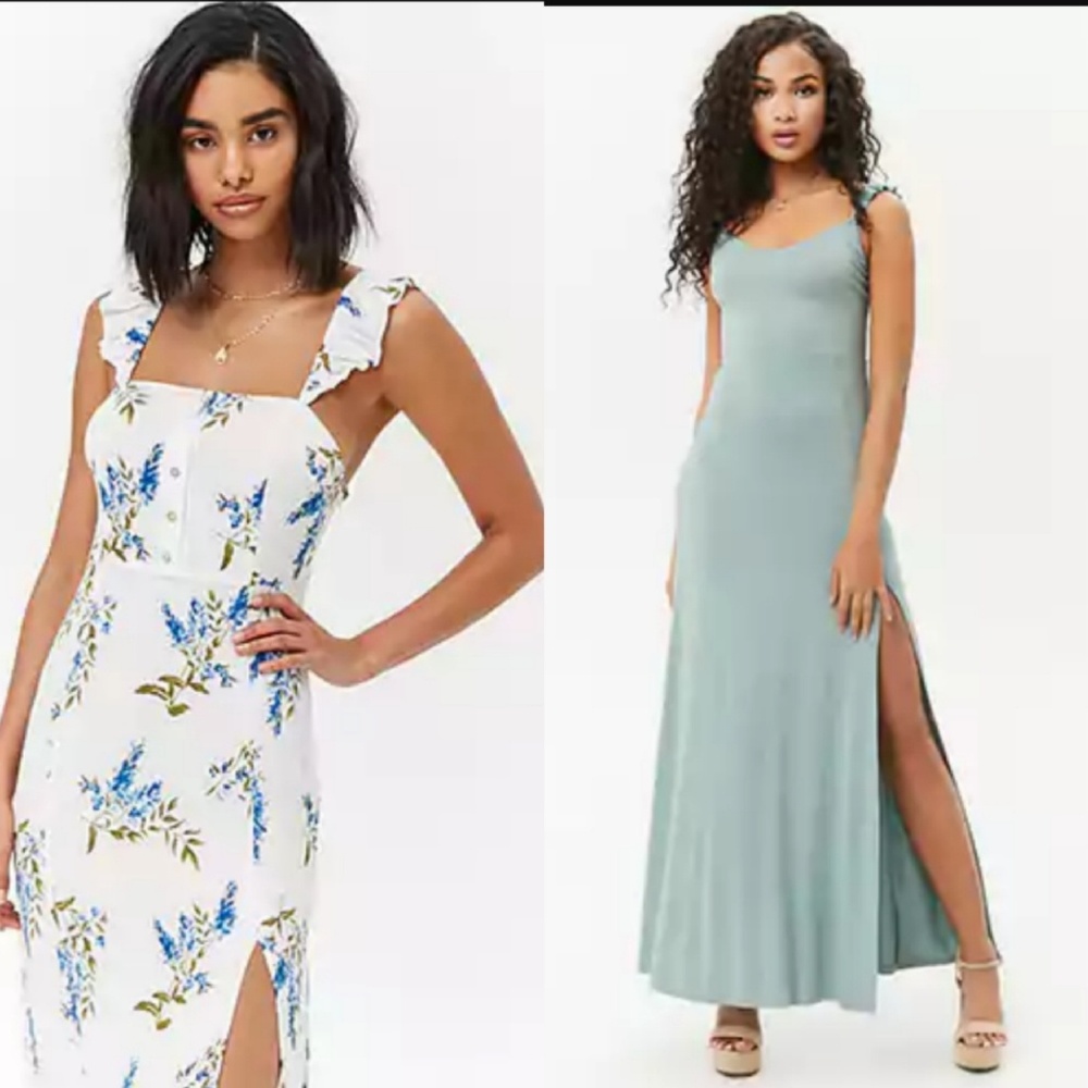 (2) nwt maxi dress with slit